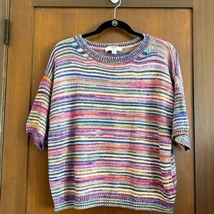 Magaschoni Multicolor Stripe Crewneck Sweater